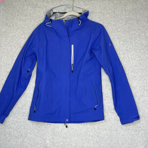 Eastern Mountain Sports Cobalt Blue Hooded Soft Shell Jacket Women's M